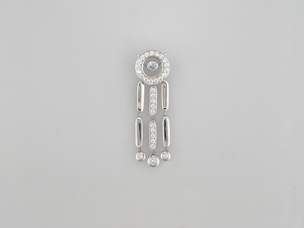 PENDENTIF ARGENT 925/00 1.25g ZIRCON