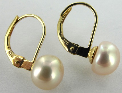 BO OR JAUNE 375/00 0.65g EAU DOUCE CHINE 7/7,5MM BOUTON NATURELLE