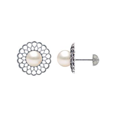 BO OR GRIS  750/00 PERLE DE CULTURE AKOYA JAPON