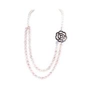 COLLIER OR GRIS 750/00 PERLE DE CULTURE EAU DOUCE CHINE 8/8,5MM