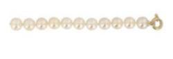 COLLIER OR JAUNE 750/00 1.04g AKOYA JAPON 7/7,5MM SEMI-RONDE