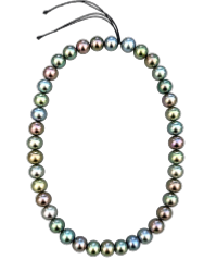 CHOKER MERS DU SUD TAHITI 8.5/10MM SEMI-RONDE LONGEUR 41 CM