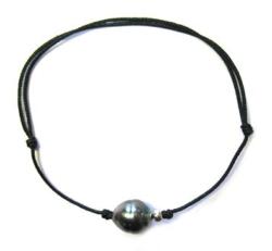 BRACELET OR GRIS 750/00 0.03g MERS DU SUD TAHITI 8/9MM