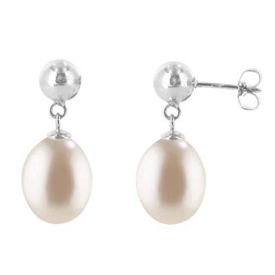 BO OR GRIS 750/00 PERLE DE CULTURE EAU DOUCE CHINE 8/8,5MM
