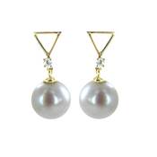BO OR JAUNE 750/00 PERLE DE CULTURE EAU DOUCE CHINE 8/8,5MM
