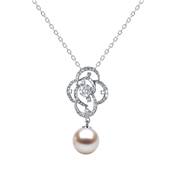 COLLIER OR GRIS 750/00 PERLE DE CULTURE AKOYA JAPON 9/9,5MM