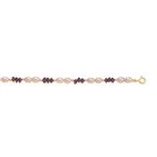 COLLIER OR JAUNE 375/00 PERLE DE CULTURE EAU DOUCE CHINE 4,5/5MM