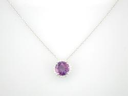 COLLIER OR ROSE 750/00 3.11g - (1)BT1.44CT (16)D0.09CT