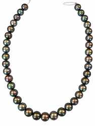 CHOKER MER DU SUD TAHITI 10/12MM SEMI-RONDE LONGUEUR 41 CM