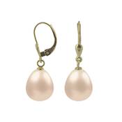 BO OR JAUNE 750/00 PERLE DE CULTURE EAU DOUCE CHINE 10/10,5MM