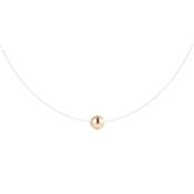 COLLIER OR JAUNE 750/00 PERLE DE CULTURE EAU DOUCE CHINE 9/9,5MM