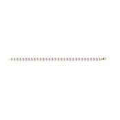 BRACELET OR JAUNE 750/00 PERLE DE CULTURE EAU DOUCE CHINE 4,5/5MM