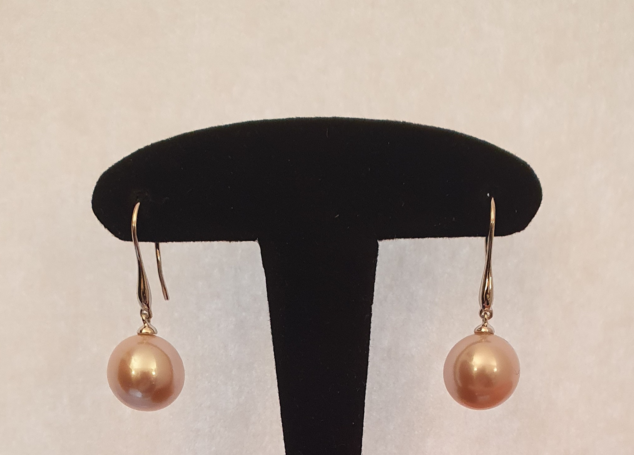 BO OR GRIS 750/00  EAU DOUCE CHINE 10,5/11MM RONDE BLANC