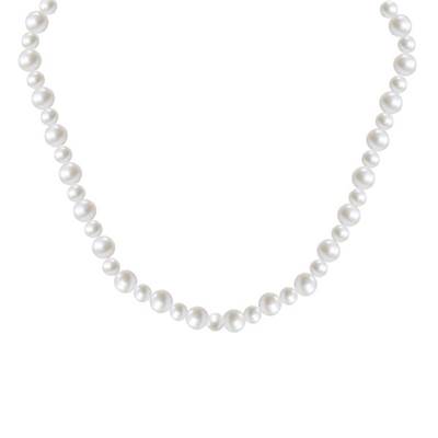COLLIER OR JAUNE 750/00 PERLE DE CULTURE EAU DOUCE CHINE 5/8MM