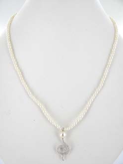 COLLIER ARGENT 925/00 17.00g MERS DU SUD TAHITI 9/10MM CERCLEE