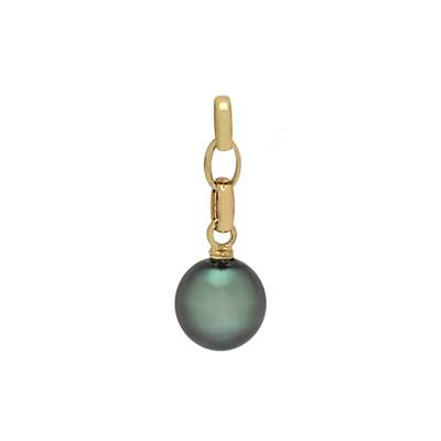 PENDENTIF OR JAUNE 750/00 PERLE DE CULTURE MERS DU SUD TAHITI