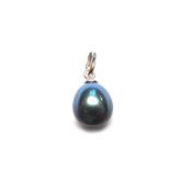 PENDENTIF OR GRIS 375/00 PERLE DE CULTURE EAU DOUCE CHINE 7/7,5MM