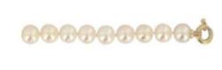 COLLIER OR JAUNE 750/00 1.04g AKOYA JAPON 8/8,5MM SEMI-RONDE