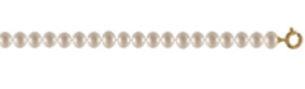 COLLIER OR JAUNE 750/00 0.25g EAU DOUCE CHINE 7/7,5MM RONDE