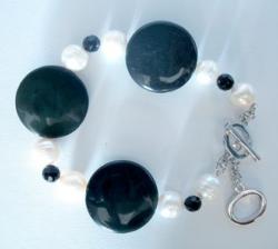 BRACELET ARGENT 925/00 5.50g EAU DOUCE CHINE 9,5/10MM