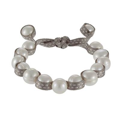 BRACELET   PERLE DE CULTURE EAU DOUCE CHINE 10,5/11MM