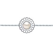 BRACELET OR GRIS 750/00 PERLE DE CULTURE AKOYA JAPON