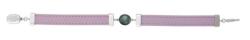BRACELET ARGENT 925/00 6.30g MERS DU SUD TAHITI 8/9MM POIRE CUIR ROSE