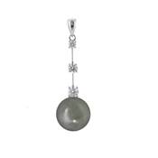 PENDENTIF OR GRIS 750/00 PERLE DE CULTURE MERS DU SUD TAHITI