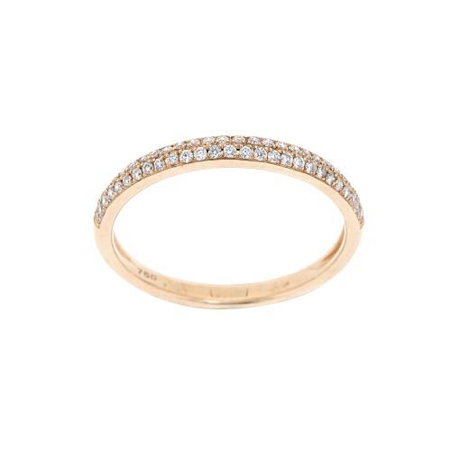 BAGUE OR ROSE 750/00 D0.21(54) G1.53