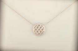 COLLIER OR GRIS 750/00 4.00g 53 DIAMANT 0,33CT