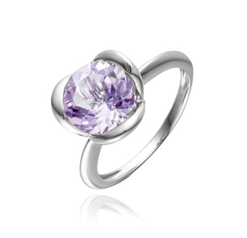 BAGUE OR GRIS 750/00 AMETHYSTE 3.15 G3.61
