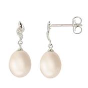 BO OR GRIS 750/00 PERLE DE CULTURE EAU DOUCE CHINE 8/8,5MM