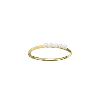 BAGUE OR JAUNE 750/00  T51 EAU DOUCE