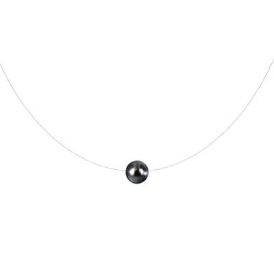COLLIER OR JAUNE 750/00 PERLE DE CULTURE MERS DU SUD TAHITI