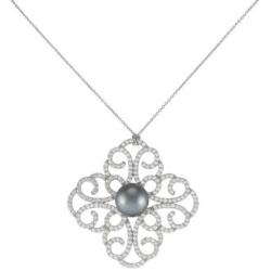 COLLIER ARGENT 925/00 6.50g MERS DU SUD TAHITI 10/11MM SEMI-RONDE 236 OXYDE BLANC