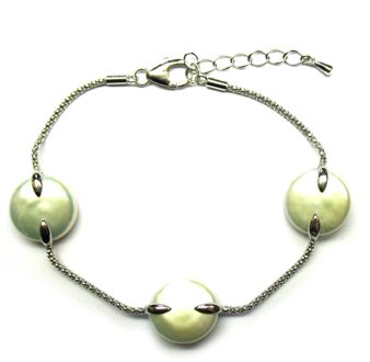 BRACELET ARGENT 925/00 3.50g EAU DOUCE CHINE 14/15MM