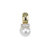 PENDENTIF OR JAUNE 750/00 PERLE DE CULTURE AKOYA 8/8,5MM
