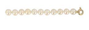 COLLIER OR JAUNE 750/00 1.04g AKOYA JAPON 7/7,5MM SEMI-RONDE