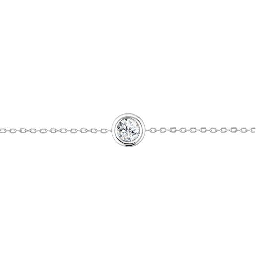 BRACELET OR GRIS 750/00 BRA OG D0.30 SERTI CLOS