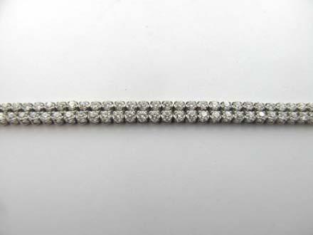 BRACELET OR GRIS 750/00 7.51g 148 DIAMANT 2.53