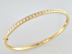 BRACELET OR JAUNE 750/00  1.20 CM D1.20(28) G9.98
