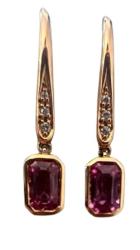 BO OR ROSE 750/00 1.52g 2 SAPHIRS ROSES 0.68 6 DIAMANTS 0.02