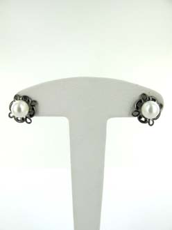 BO ARGENT 925/00 1.40g EAU DOUCE CHINE 6,5/7MM SEMI-RONDE BLANCHE