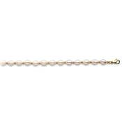 COLLIER OR JAUNE 750/00 PERLE DE CULTURE EAU DOUCE CHINE 5,5/6MM