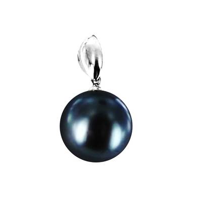 PENDENTIF OR GRIS 750/00 PERLE DE CULTURE MERS DU SUD TAHITI