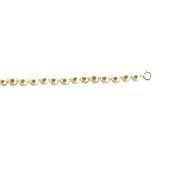 BRACELET OR JAUNE 750/00 PERLE DE CULTURE EAU DOUCE CHINE 6,5/7MM