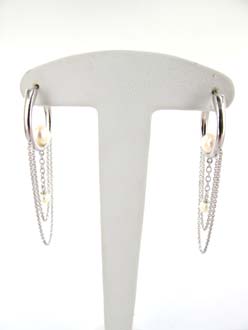 BO ARGENT 925/00 4.20g EAU DOUCE CHINE 3,5/6MM RONDE