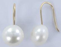 BO OR JAUNE 750/00 0.50g EAU DOUCE CHINE 10/11MM BOUTON BLANCHE