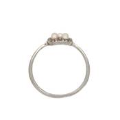 BAGUE OR GRIS 750/00 PERLE DE CULTURE EAU DOUCE CHINE