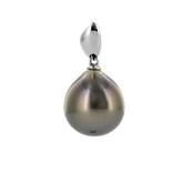 PENDENTIF OR GRIS 750/00 PERLE DE CULTURE MERS DU SUD TAHITI